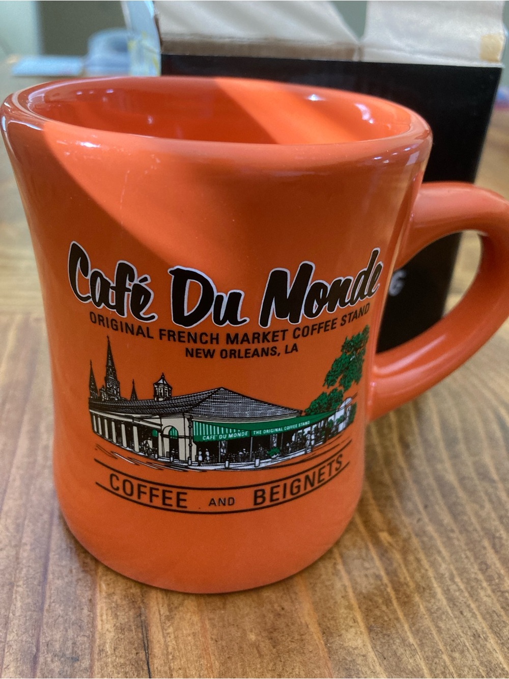 Café Du Monde Orange Coffee Mug - Coffee and Beignets